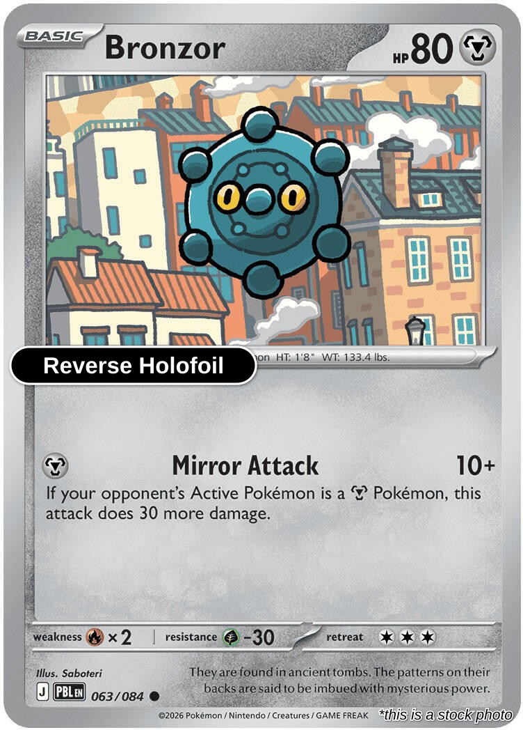 Bronzor - 063/084 - [PBL - ME05: Pitch Black] - Reverse Holofoil