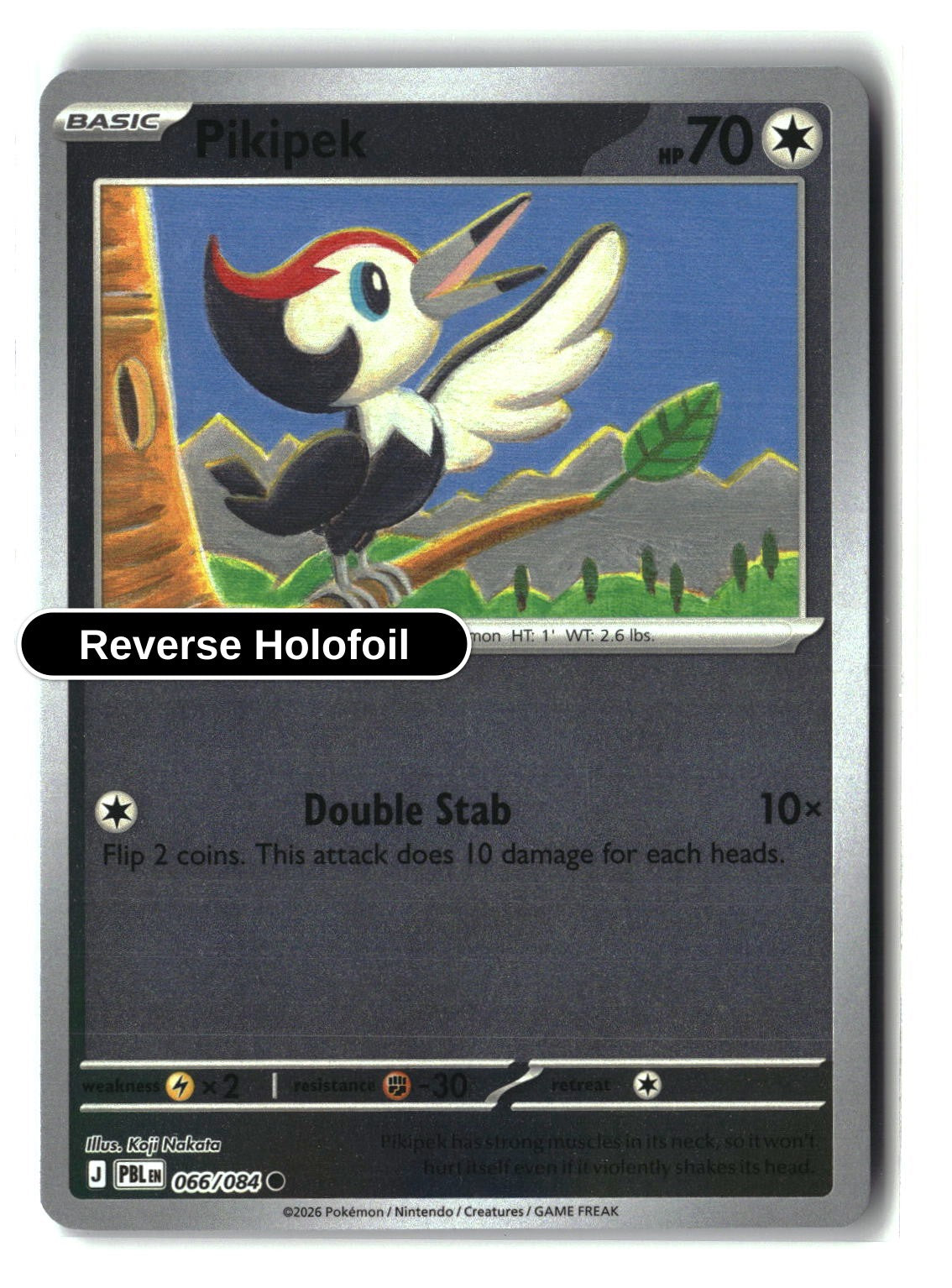 Pikipek - 066/084 - [PBL - ME05: Pitch Black] - Reverse Holofoil