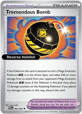 Tremendous Bomb - 082/084 - [PBL - ME05: Pitch Black] - Reverse Holofoil