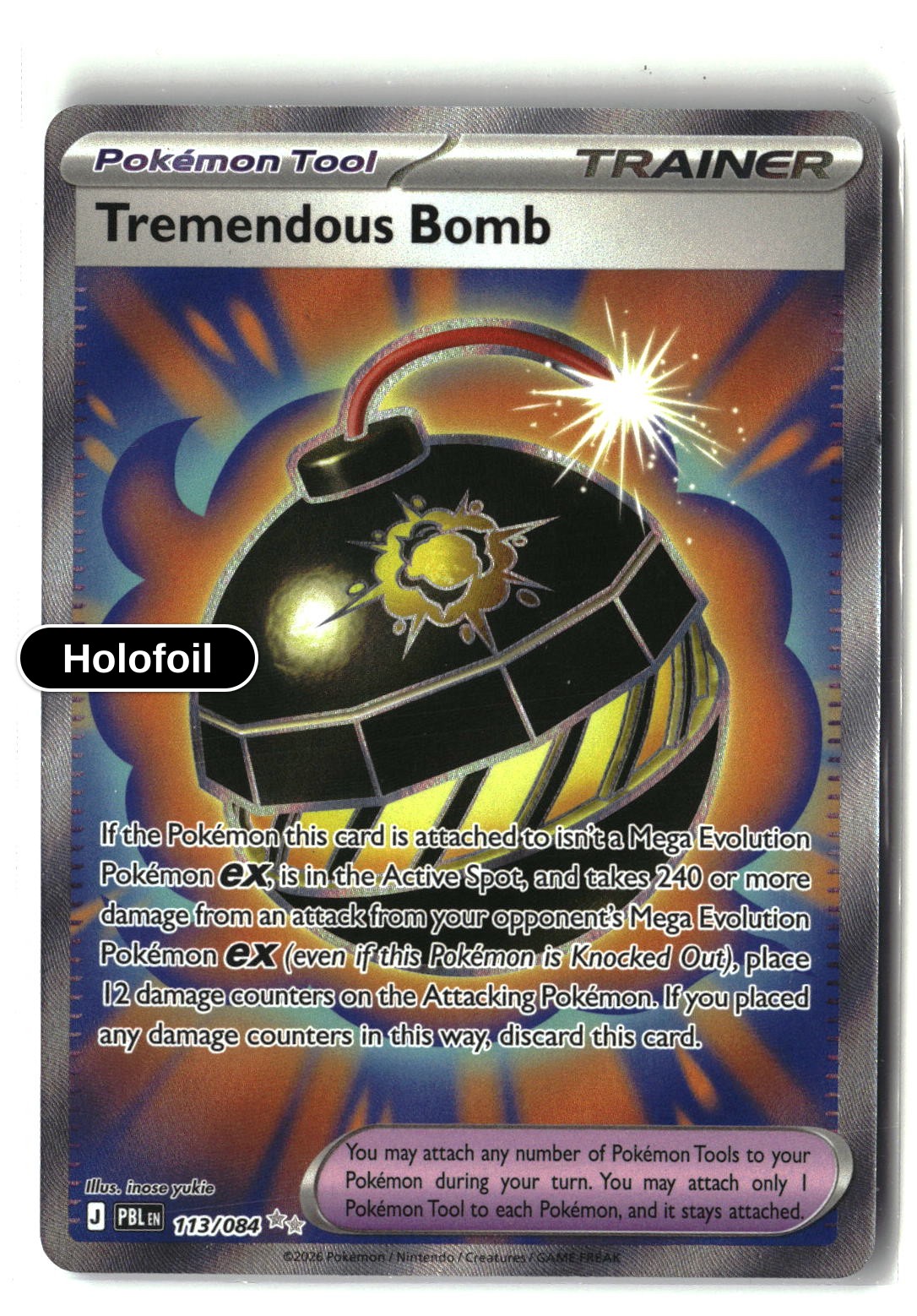 Tremendous Bomb - 113/084