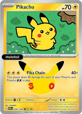 Pikachu - 034/128