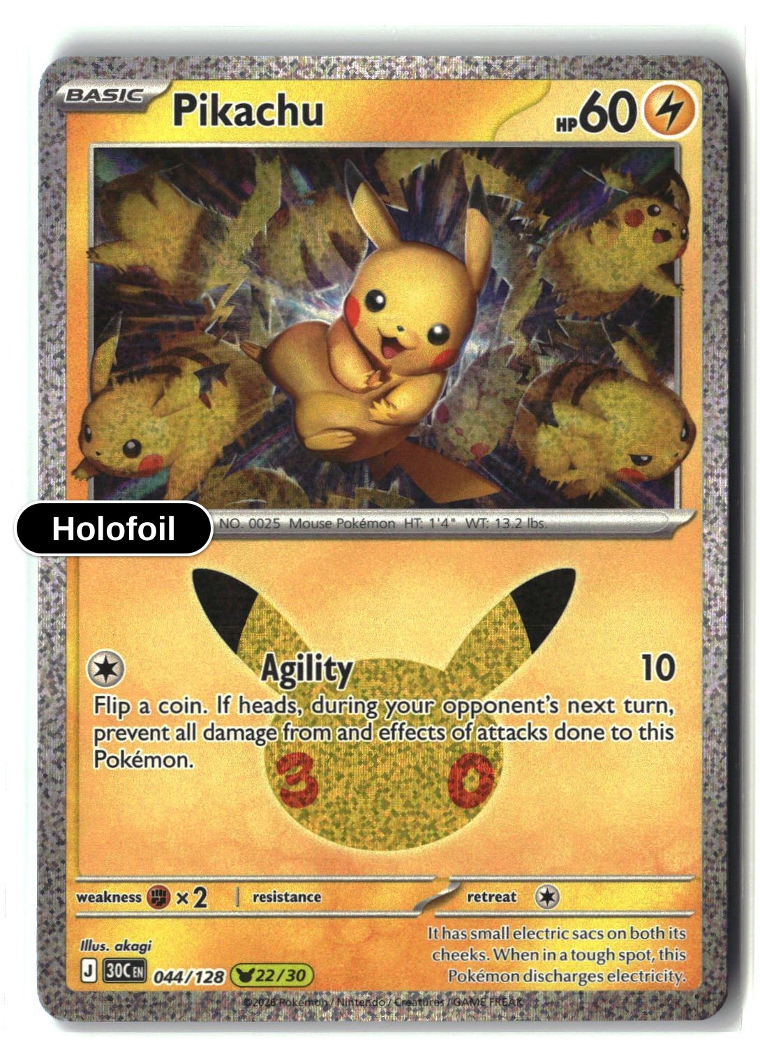 Pikachu - 044/128