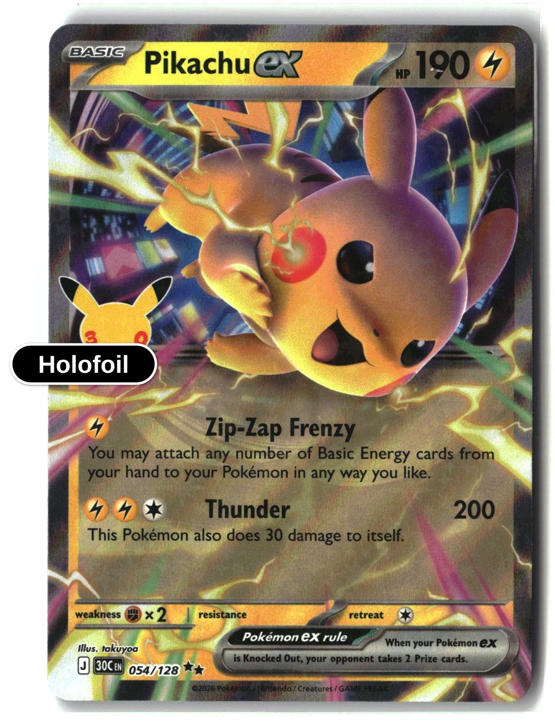 Pikachu ex - 054/128