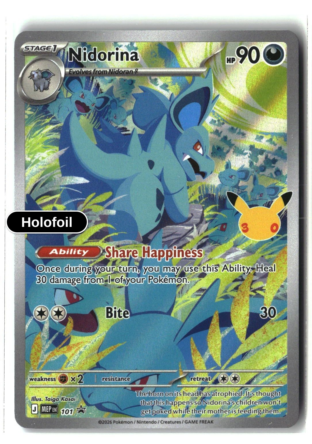 Nidorina - 101 (30th Celebration)