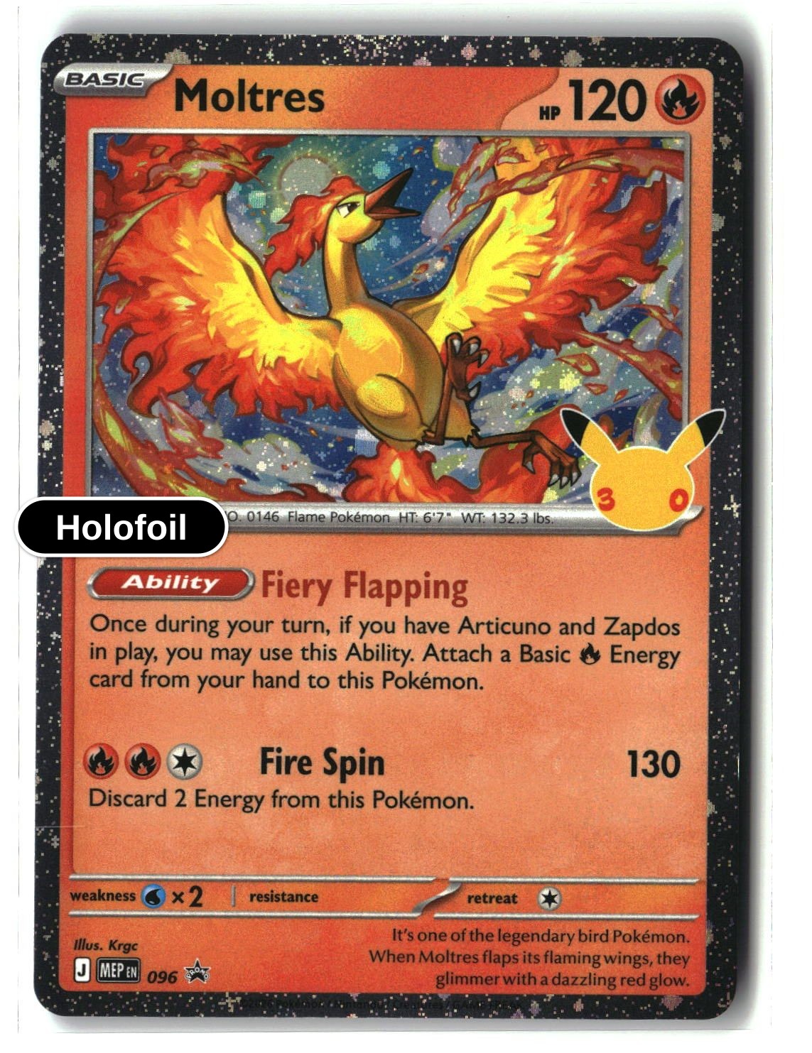 Moltres - 096 (30th Celebration)