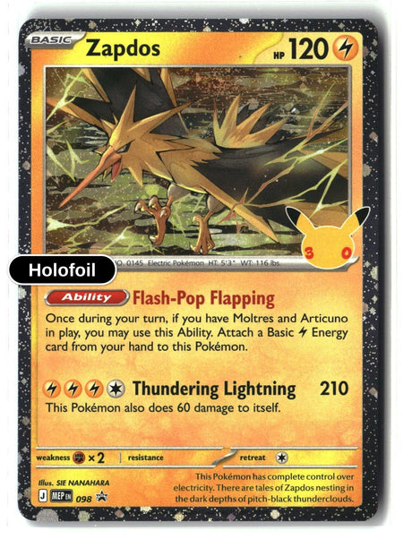 Zapdos - 098 (30th Celebration)