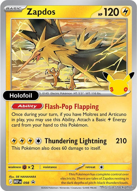 Zapdos - 098 (30th Celebration)