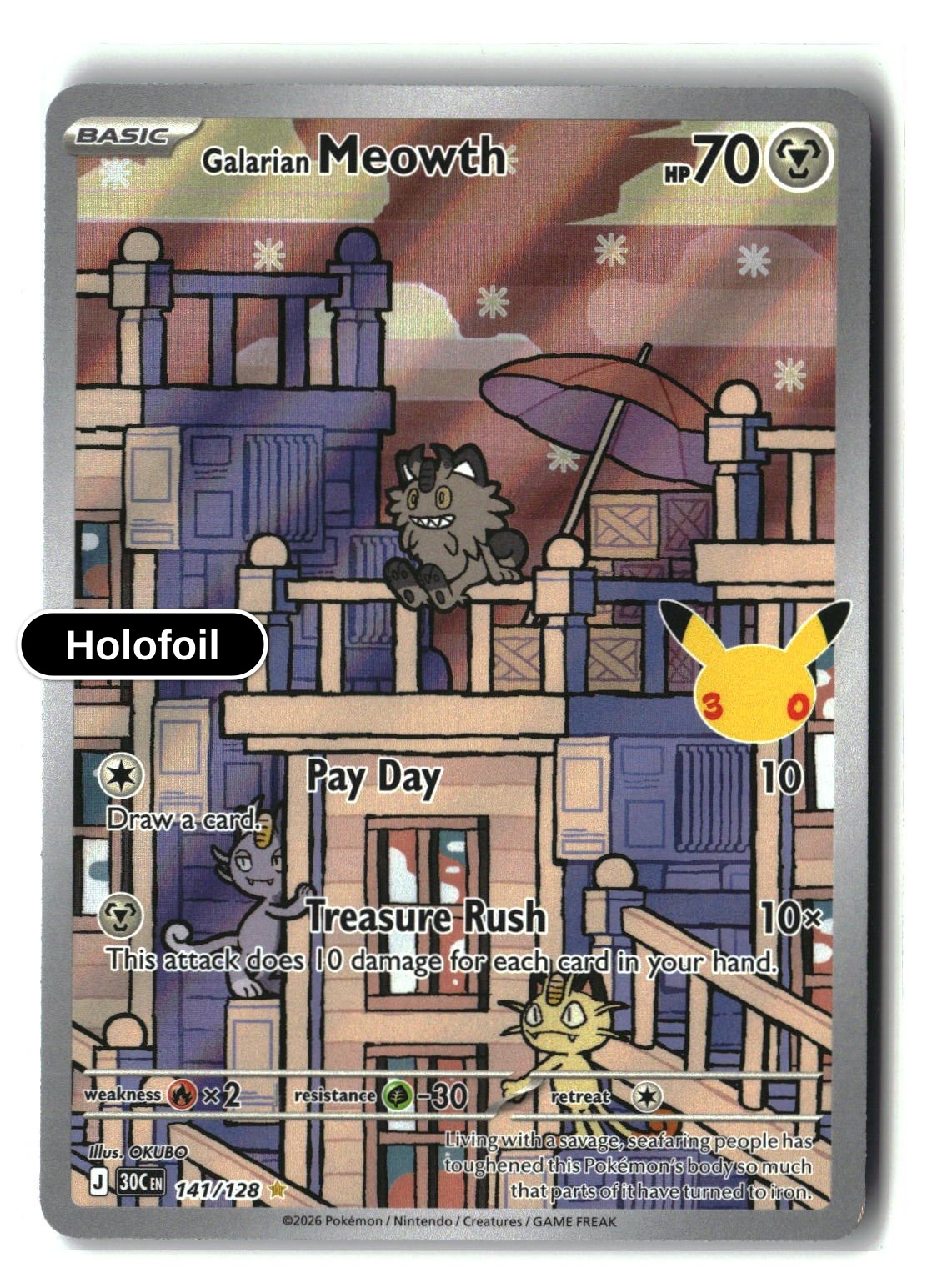 Galarian Meowth - 141/128