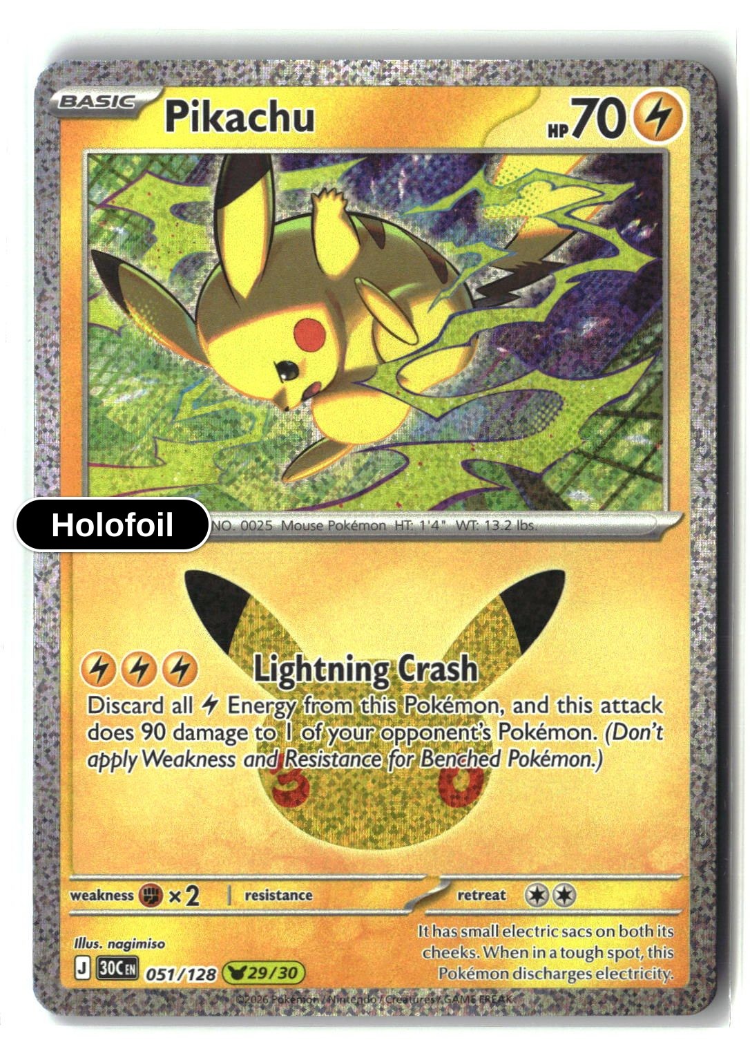 Pikachu - 051/128