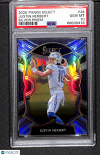 Load image into Gallery viewer, Justin Herbert 2020 Panini Select Silver Prizm #44 PSA 10
