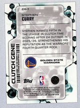 Stephen Curry 2025-26 Topps Chrome Update Clutch Gene Orange Refractor /25 #CG-1