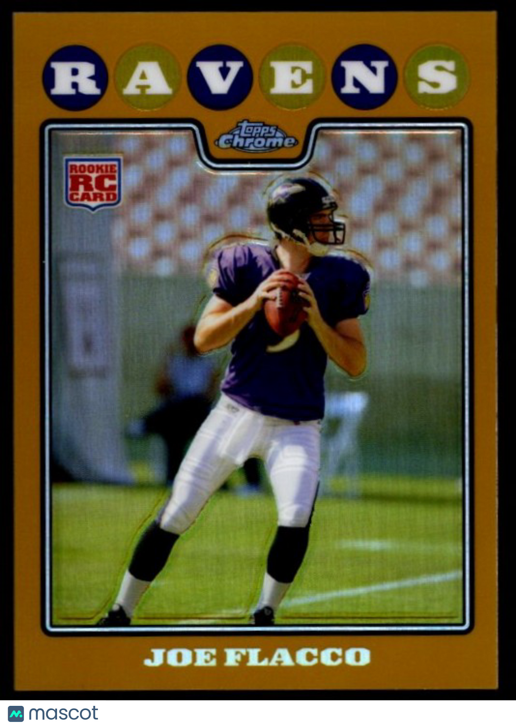 Joe Flacco 2008 Topps Chrome Gold Refractor #TC170 /199