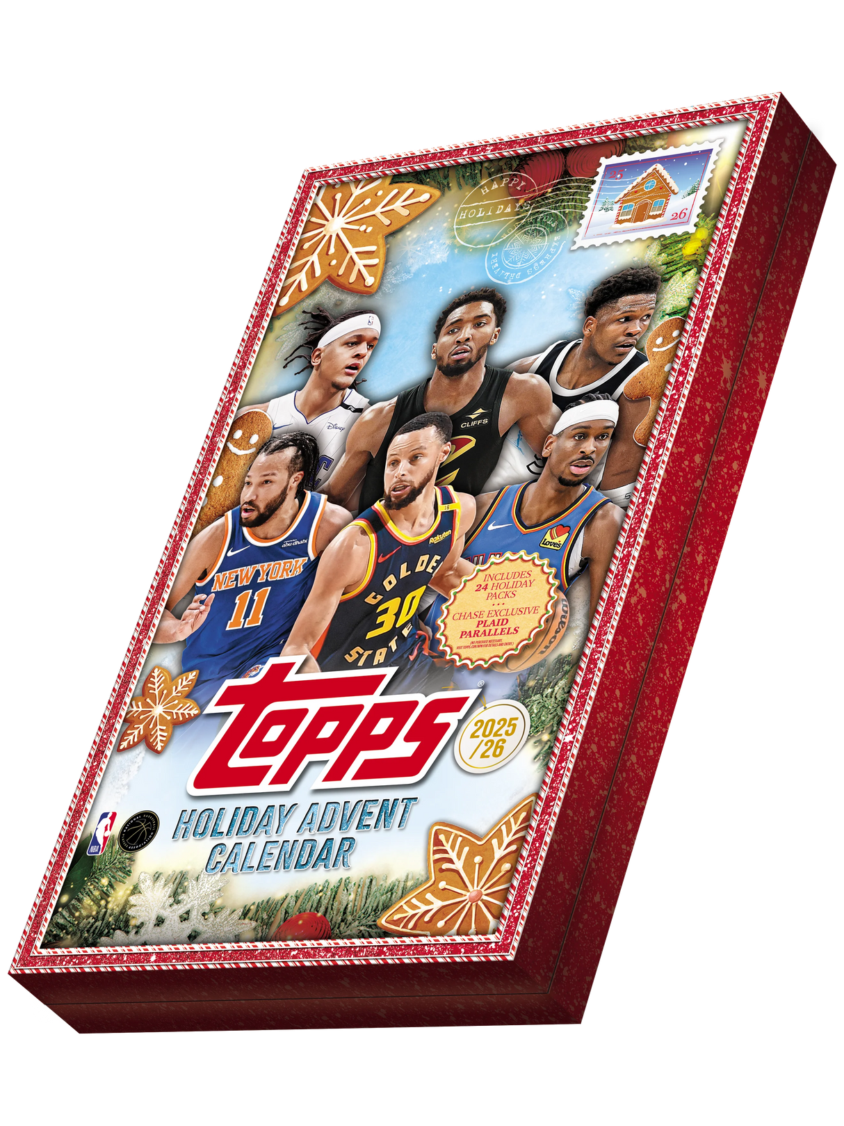 2025-26 Topps Holiday Basketball Countdown Calendar Single Pack