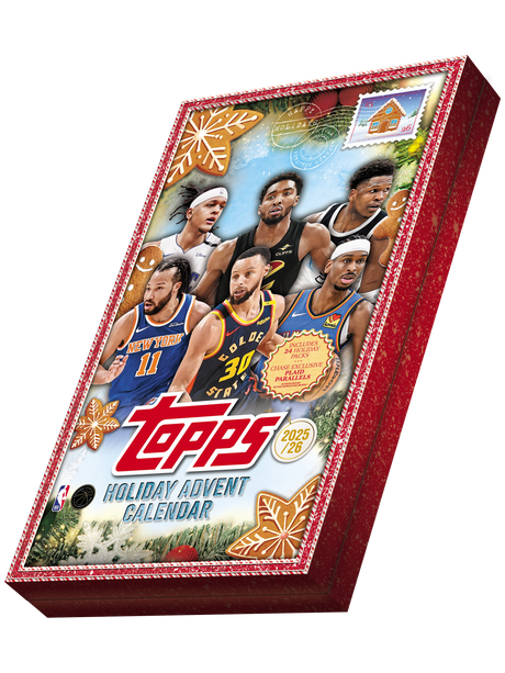 2025-26 Topps Holiday Basketball Countdown Calendar Single Pack
