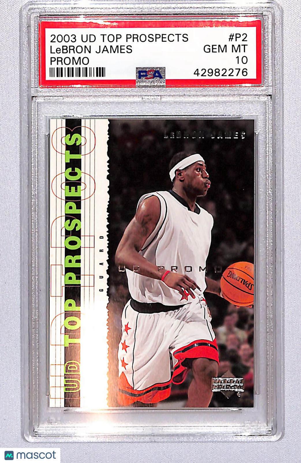LeBron James 2003 Upper Deck Top Prospects Promo #P2 PSA 10