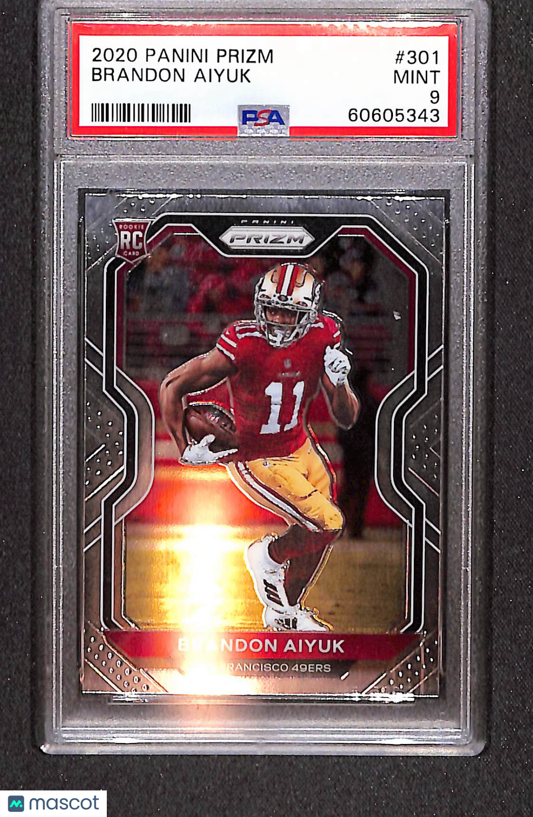 Brandon Aiyuk 2020 Panini Prizm #301 PSA 9