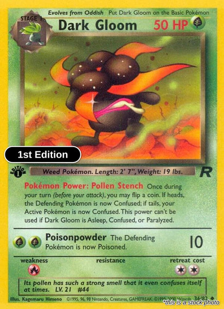 Dark Gloom - 36/82 - [TR - Team Rocket] - 1st Edition