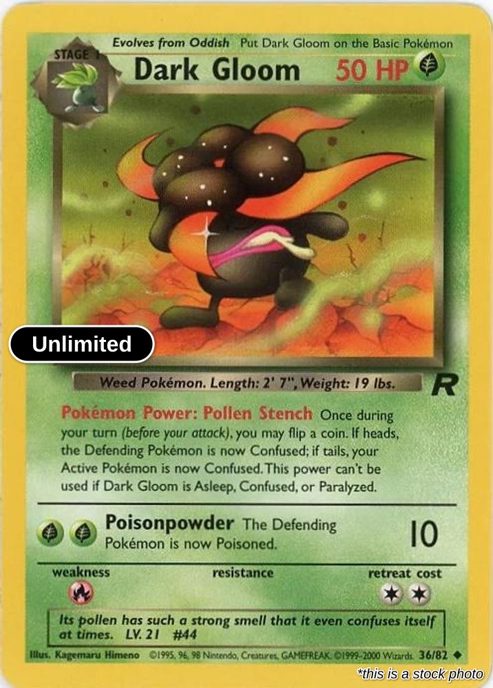 Dark Gloom - 36/82 - [TR - Team Rocket] - Unlimited