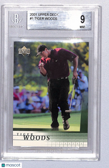 Tiger Woods 2001 Upper Deck #1 BGS 9