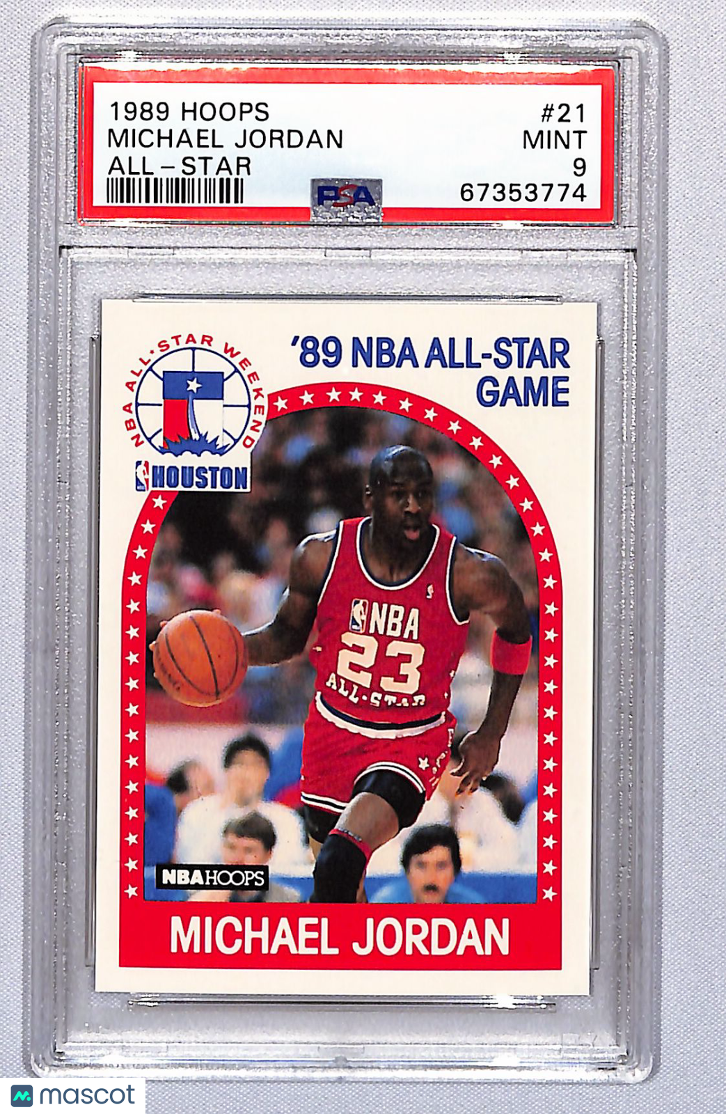 Michael Jordan 1989 Hoops All Star #21 PSA 9