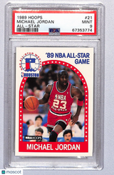 Michael Jordan 1989 Hoops All Star #21 PSA 9