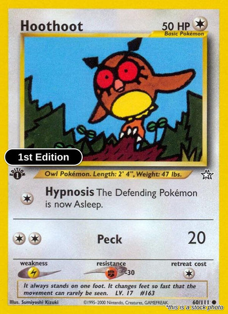 Hoothoot - 060/111 - [N1 - Neo Genesis] - 1st Edition