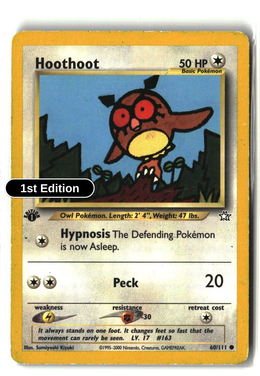 Hoothoot - 060/111 - [N1 - Neo Genesis] - 1st Edition