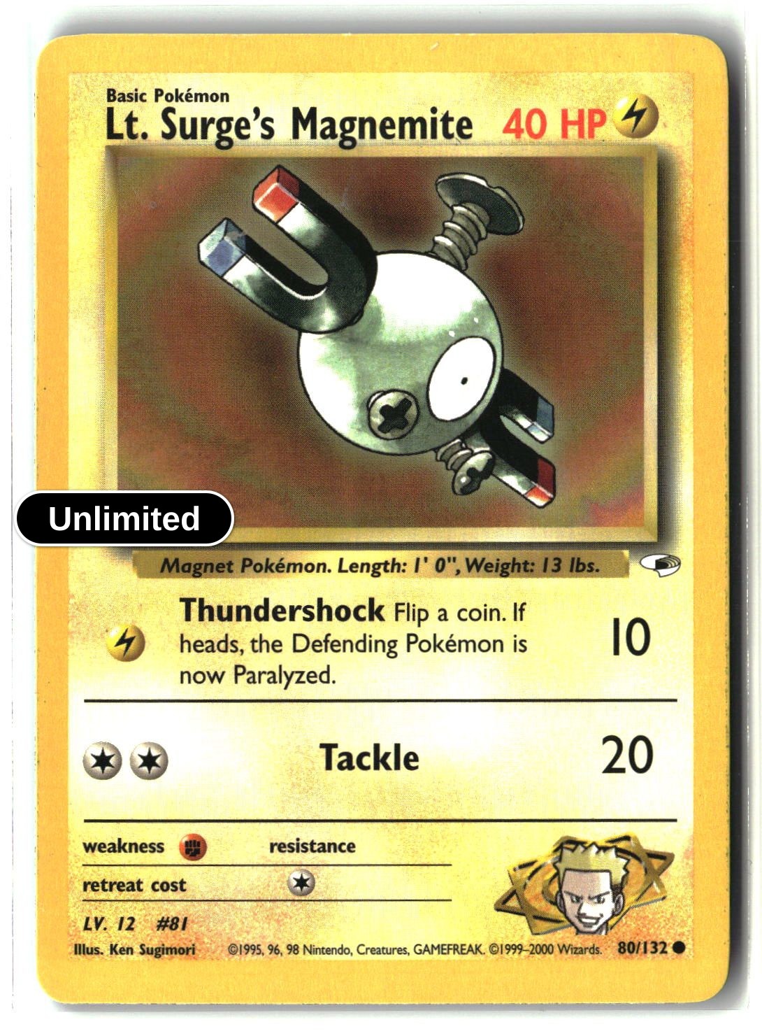 Lt. Surge's Magnemite (80)