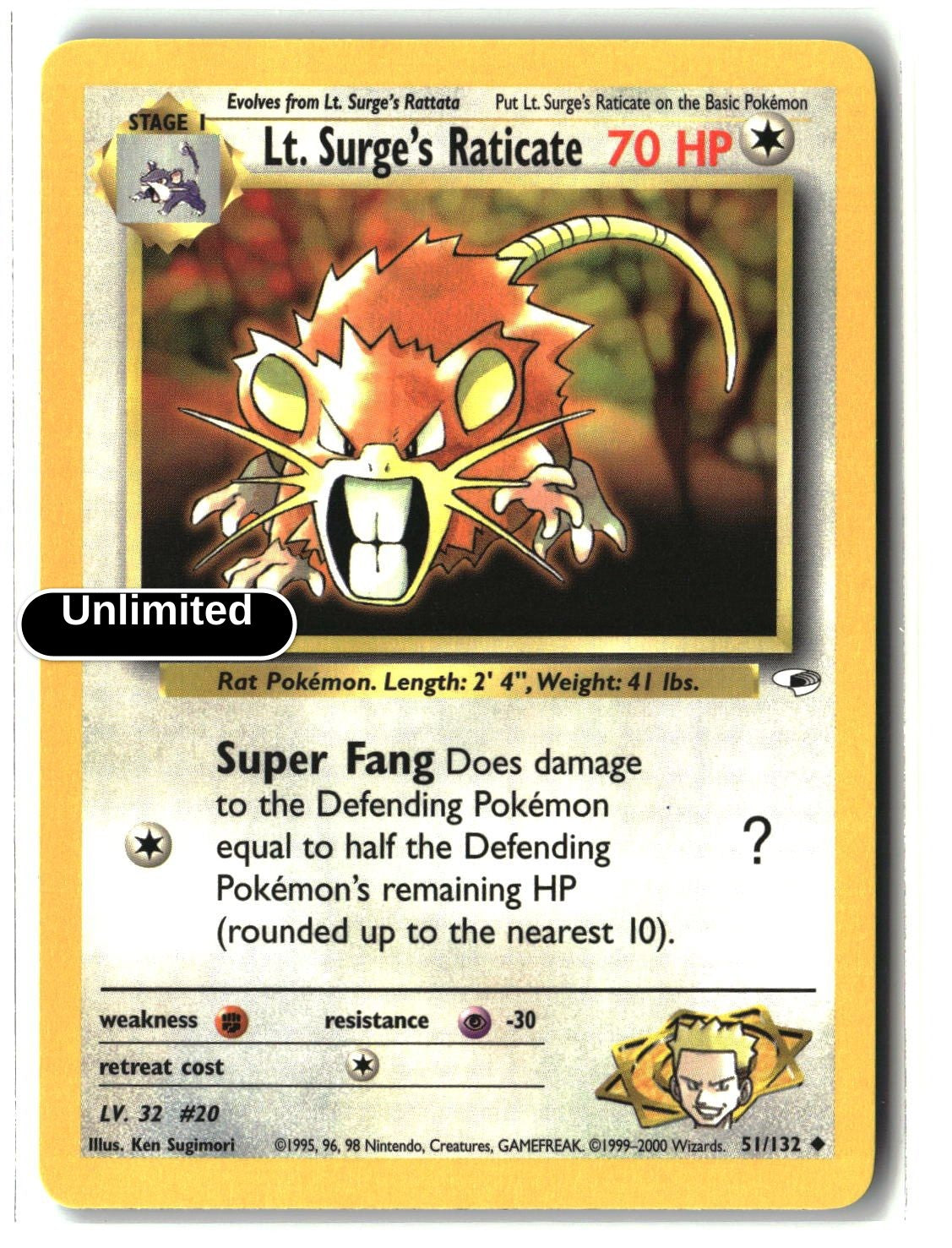 Lt. Surge's Raticate
