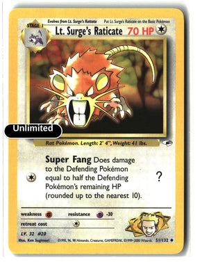 Lt. Surge's Raticate