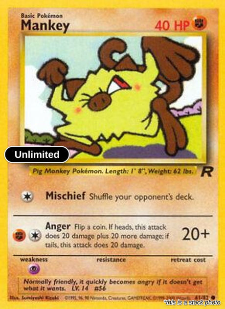 Mankey - 61/82 - [TR - Team Rocket] - Unlimited