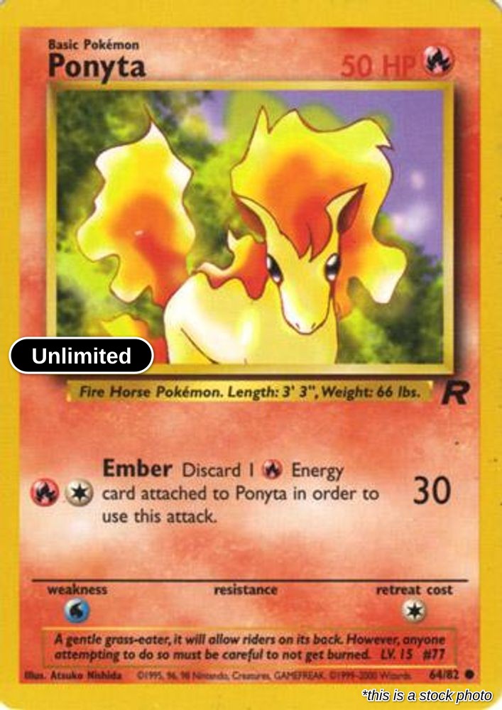 Ponyta - 64/82 - [TR - Team Rocket] - Unlimited