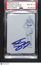 Load image into Gallery viewer, Shaquille O&#39;Neal 2018 Panini Flawless Printing Plate Cyan 1 of 1
