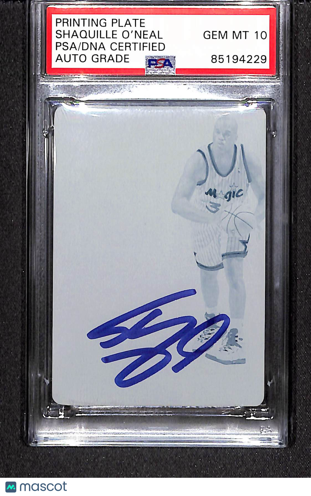 Shaquille O'Neal 2018 Panini Flawless Printing Plate Cyan 1 of 1