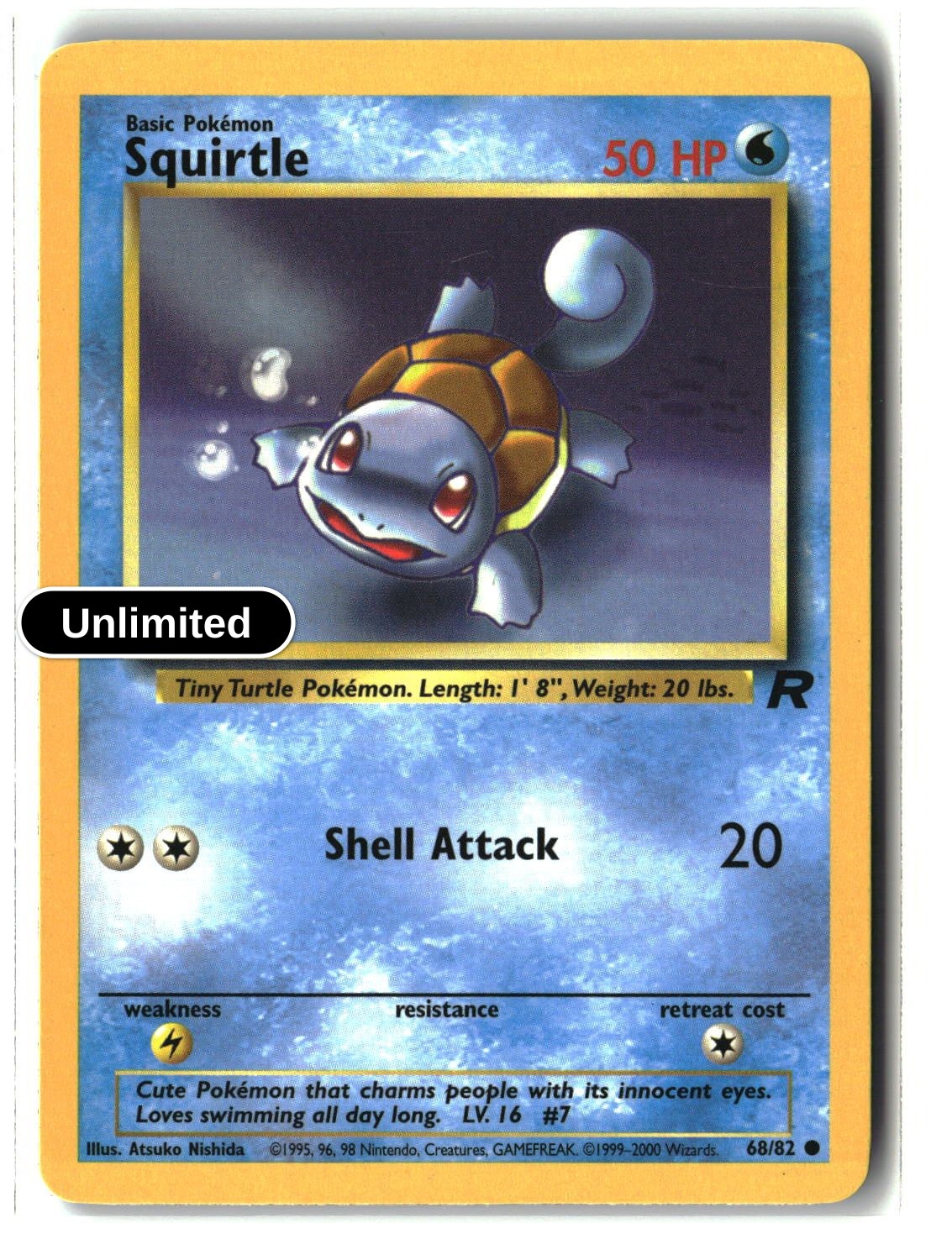 Squirtle - 68/82 - [TR - Team Rocket] - Unlimited