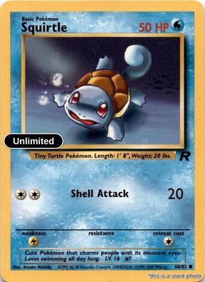Squirtle - 68/82 - [TR - Team Rocket] - Unlimited