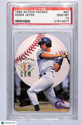 Derek Jeter 1995 Action Packed Scouting Report #67 PSA 10