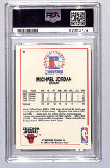 Michael Jordan 1989 Hoops All Star #21 PSA 9