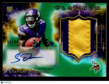 Load image into Gallery viewer, Stefon Diggs 2015 Topps Platinum Autographed Rookie Refractor Patch #ARP-SD /99
