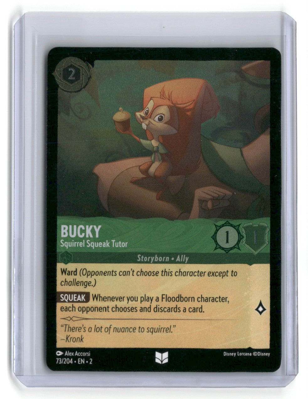 Bucky - Squirrel Squeak Tutor Rise of the Floodborn #73/204 Foil