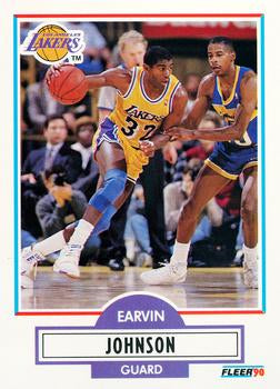 Earvin Johnson 1990-91 Fleer #93 PSA 9