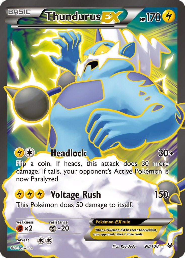 Thundurus EX (98 Full Art) [ROS - 98/108]