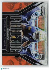 Jeremiyah Love 2025 Panini Prizm Black Fractal Orange #18 28/49