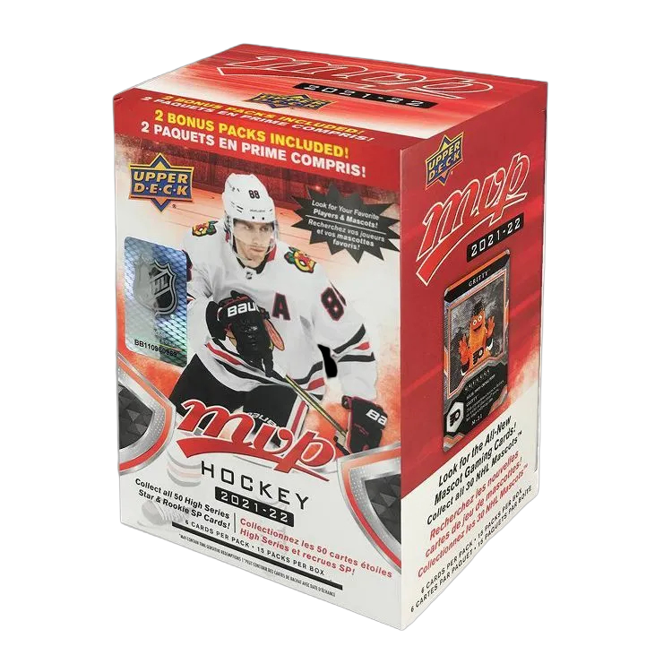 2021-22 Upper Deck MVP Hockey Trading Card Blaster Box