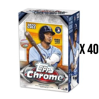 2022 Topps Chrome Baseball Trading Card Blaster Box