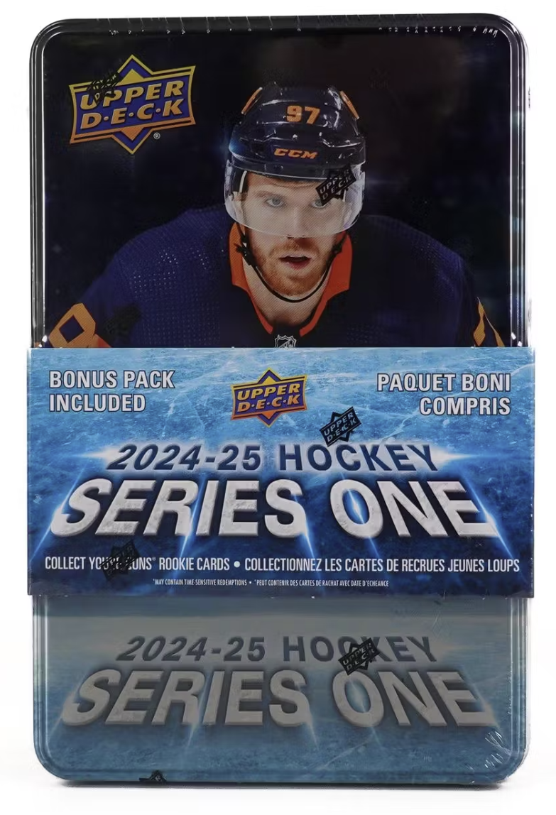 2024-25 Upper Deck Series 1 Hockey Retail Tin