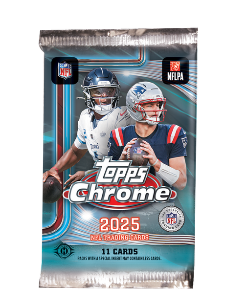2025 Topps Chrome Football Hobby Jumbo Box