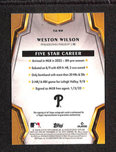 Load image into Gallery viewer, Weston Wilson 2024 Topps Five Star #FSA-WW
