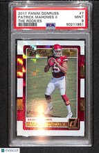 Load image into Gallery viewer, Patrick Mahomes II 2017 Panini Donruss The Rookies #7 PSA 9

