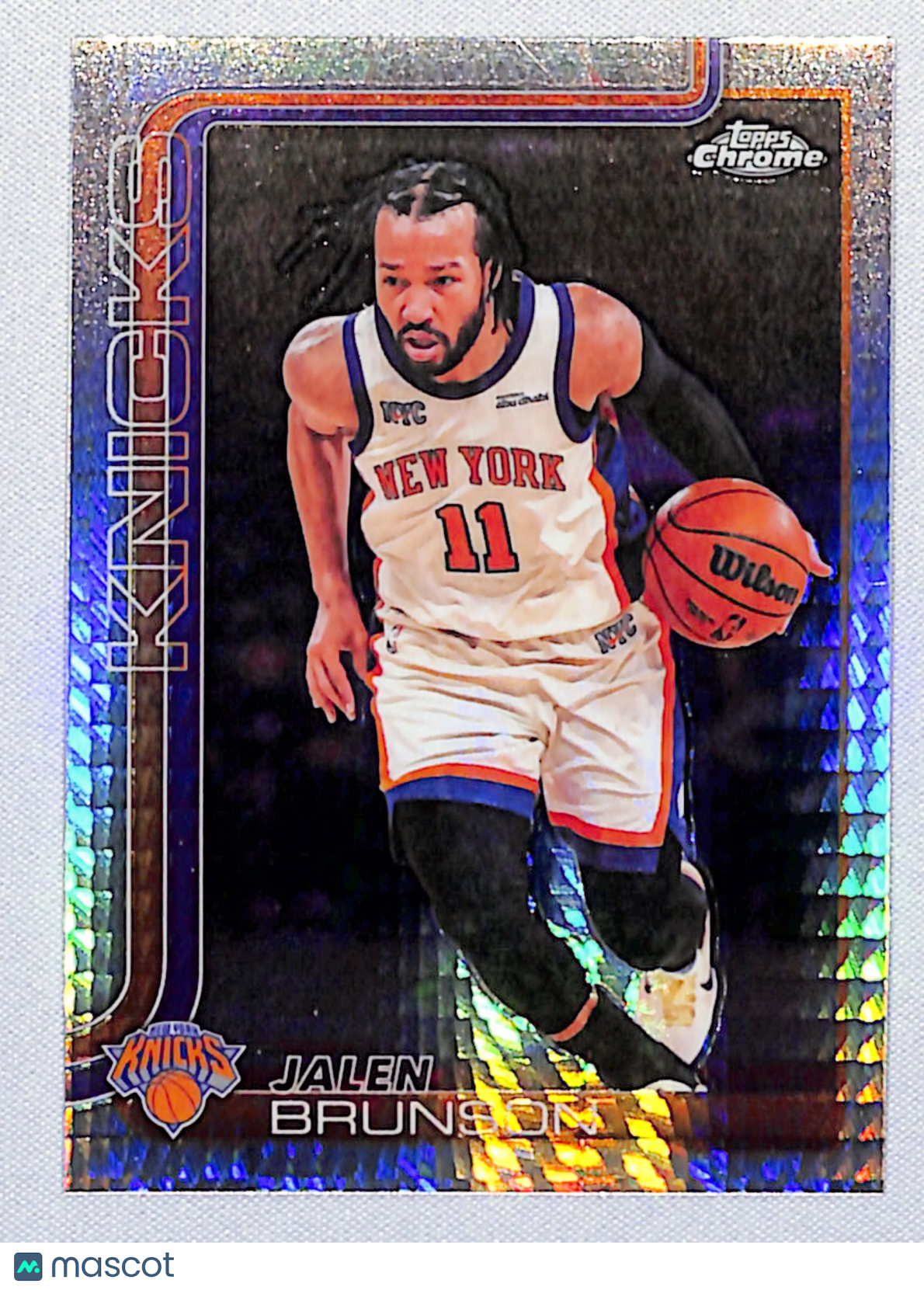 Jalen Brunson 2025-26 Topps Chrome Update Prism Refractor #20